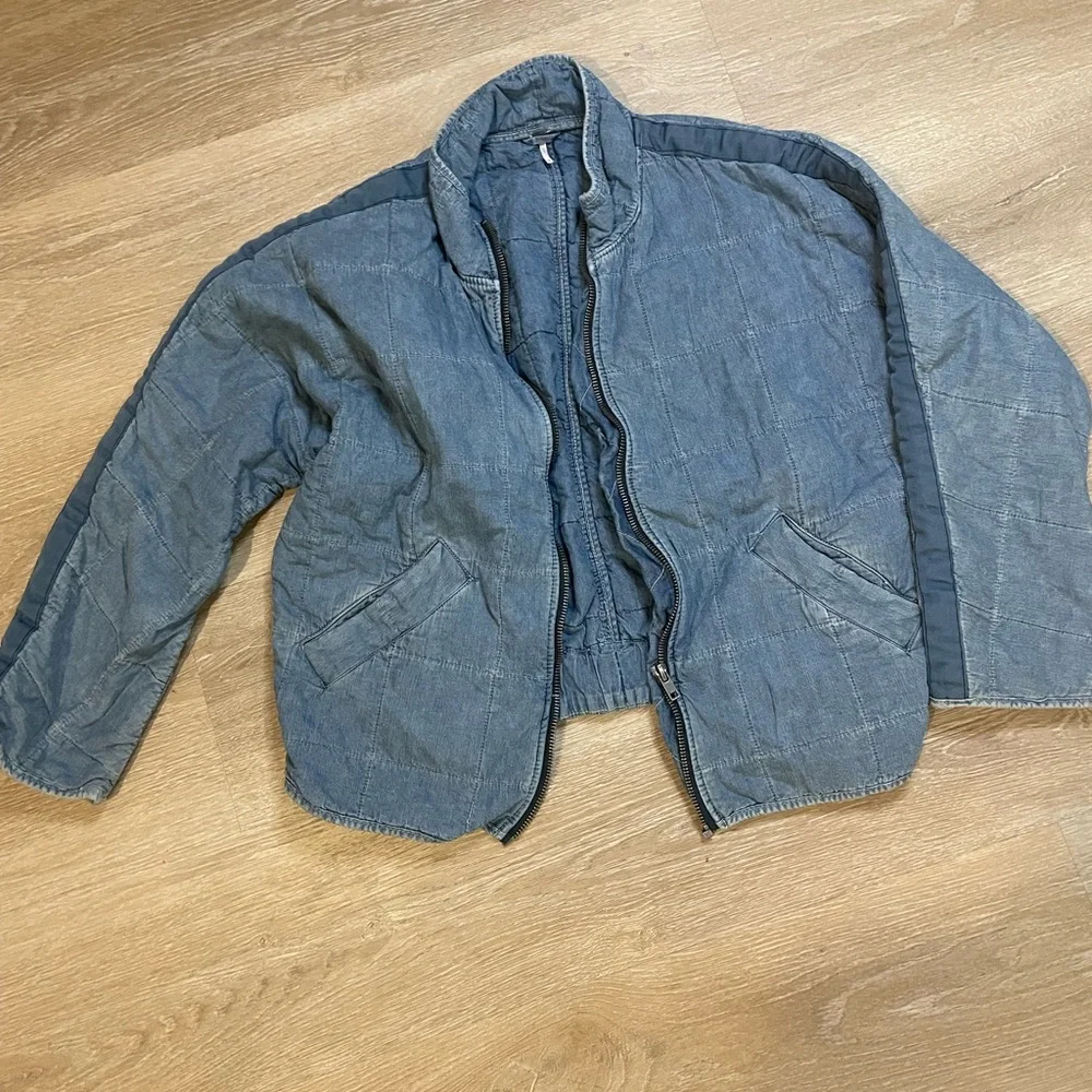 FREE PEOPLE DOLMAN QUILTED KNIT JACKET - Picture 1 of 3